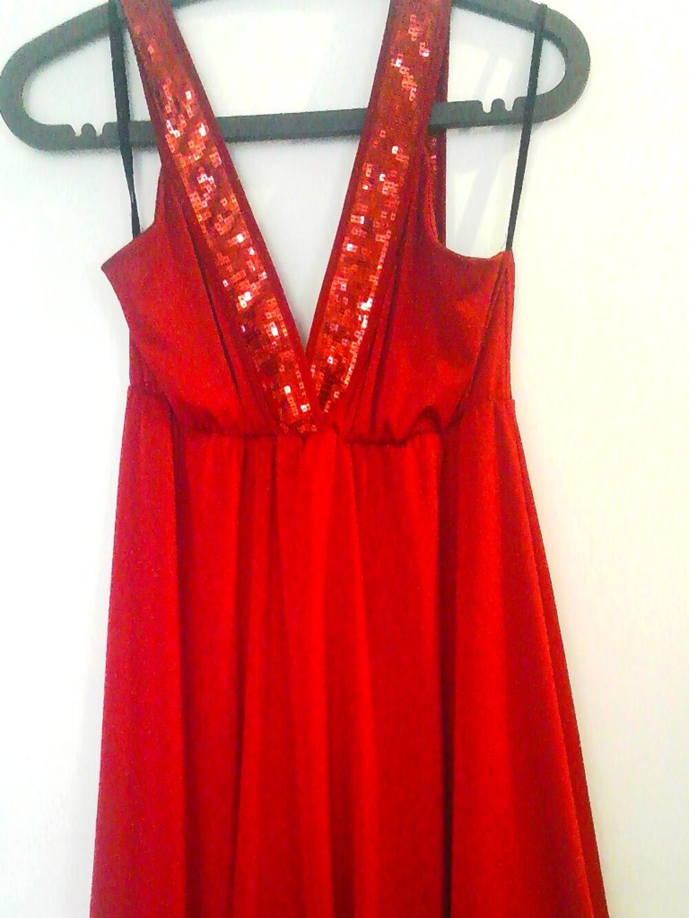 Napoli Sequin Red Dress Mini Size Large , Prom Dress, Bridemaids, Formal,